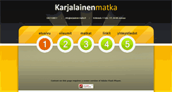 Desktop Screenshot of karjalainen-matka.fi