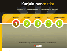Tablet Screenshot of karjalainen-matka.fi